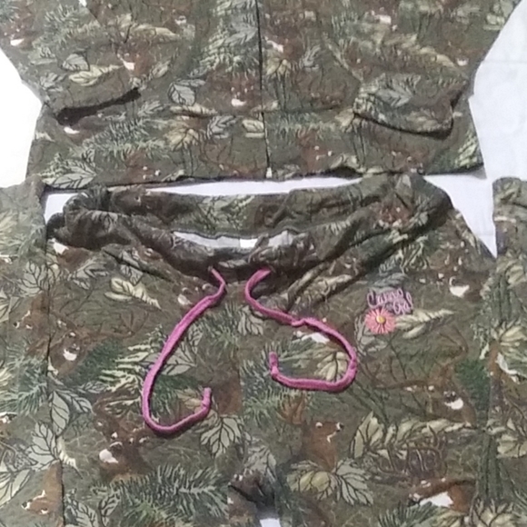 Pink For The Cure "Yes Deer" Print Hoodie & Pants - Picture 4 of 8